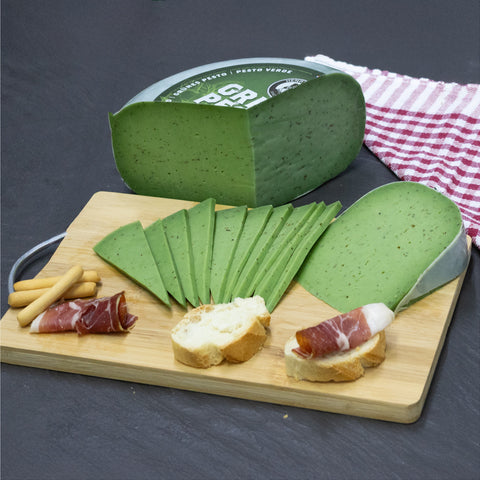 Queso Gouda Holandés Pesto Verde