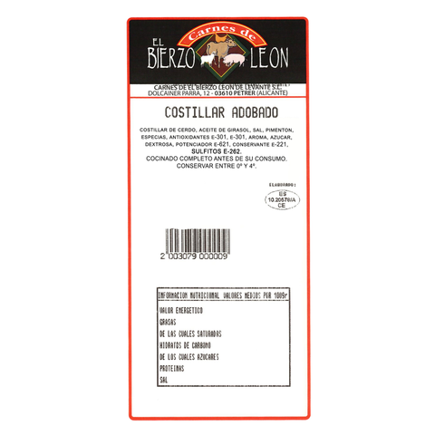 Costillar Adobado